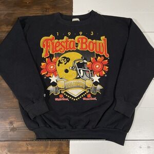 Vintage 90s Colorado University Fiesta Bowl Black Sweatshirt Mens 2XL Tultex